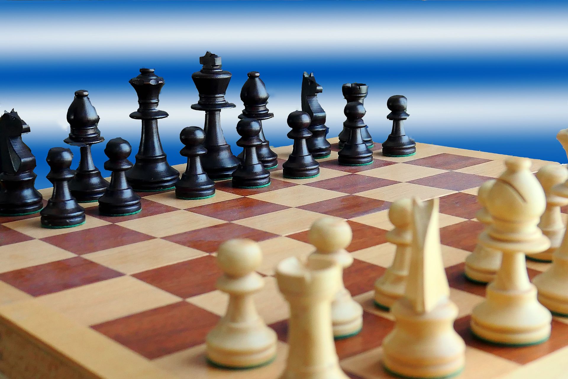 Boys playing chess
