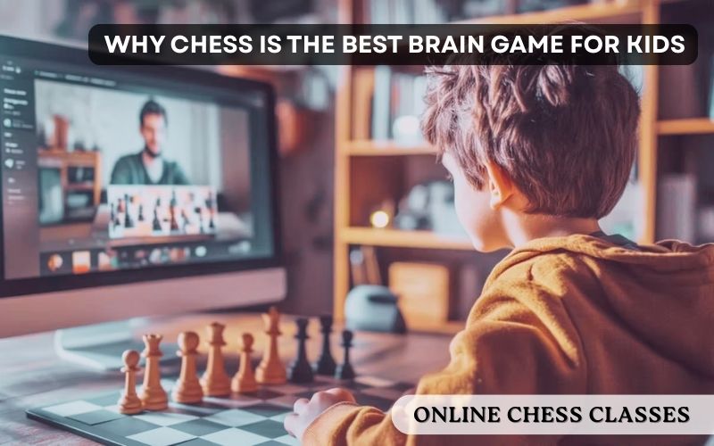 Senior man playing chess