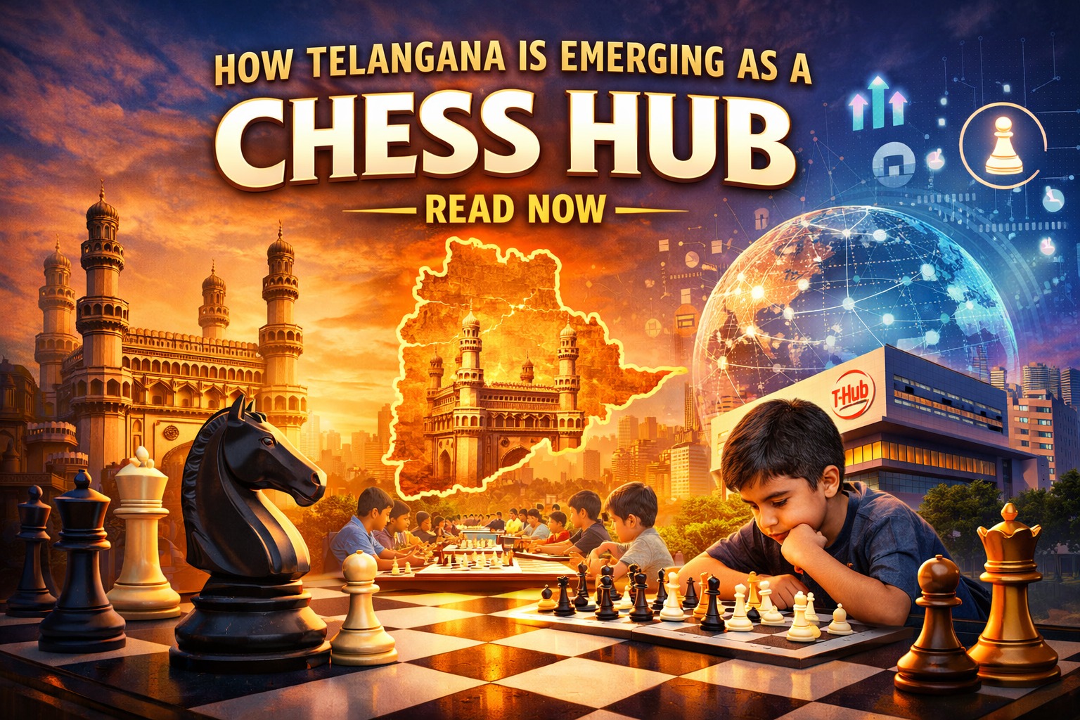 Senior man playing chess